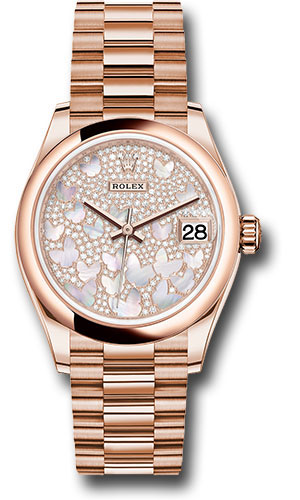 Rolex Watches - Datejust 31 Everose Gold - Domed Bezel - President - Style No: 278245 pmopbp