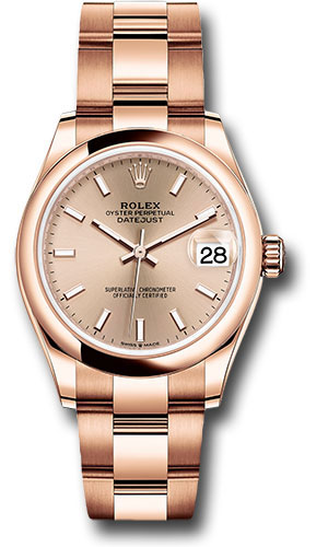 Rolex Watches - Datejust 31 Everose Gold - Domed Bezel - Oyster - Style No: 278245 rsio