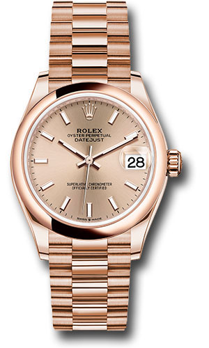 Rolex Watches - Datejust 31 Everose Gold - Domed Bezel - President - Style No: 278245 rsip