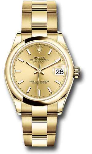 Rolex Watches - Datejust 31 Yellow Gold - Domed Bezel - Oyster - Style No: 278248 chio