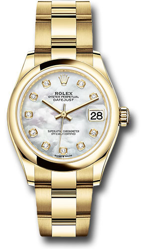 Rolex Watches - Datejust 31 Yellow Gold - Domed Bezel - Oyster - Style No: 278248 mdo