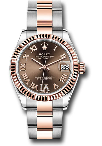 Rolex Watches - Datejust 31 Steel and Everose Gold - Fluted Bezel - Oyster - Style No: 278271 chodr6o