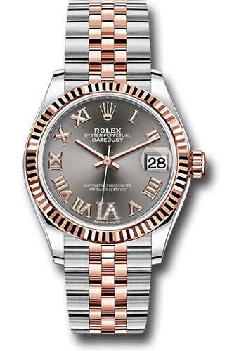 Rolex Watches - Datejust 31 Steel and Everose Gold - Fluted Bezel - Jubilee - Style No: 278271 dkrhdr6j