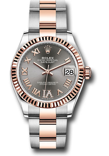 Rolex Watches - Datejust 31 Steel and Everose Gold - Fluted Bezel - Oyster - Style No: 278271 dkrhdr6o