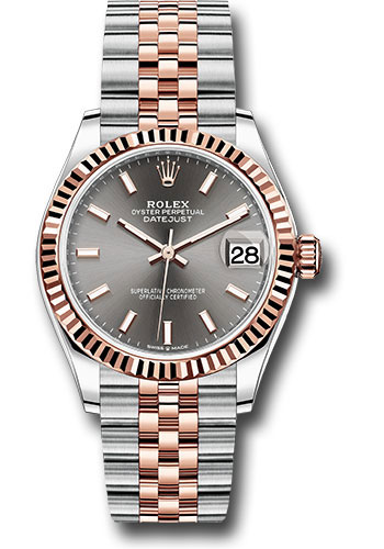 Rolex Watches - Datejust 31 Steel and Everose Gold - Fluted Bezel - Jubilee - Style No: 278271 dkrhij