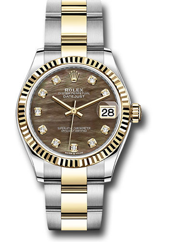 Rolex Watches - Datejust 31 Steel and Yellow Gold - Fluted Bezel - Oyster - Style No: 278273 dkmdo