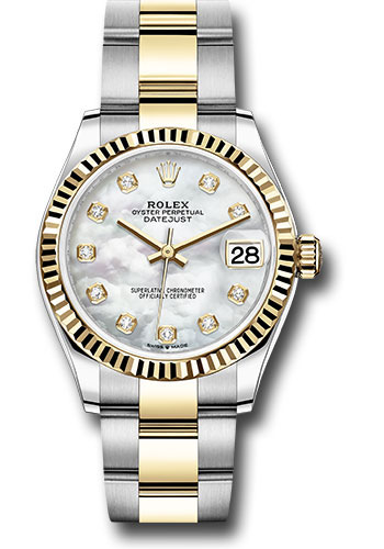 Rolex Watches - Datejust 31 Steel and Yellow Gold - Fluted Bezel - Oyster - Style No: 278273 mdo