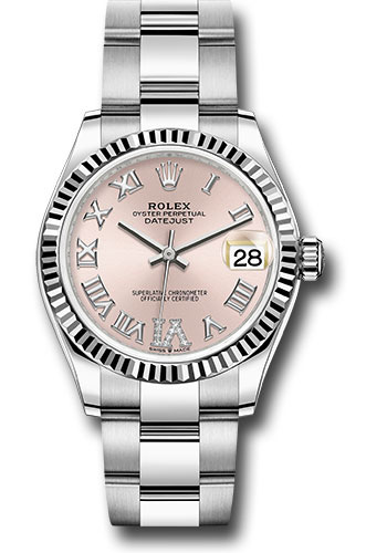 Rolex Watches - Datejust 31 Steel and White Gold - Fluted Bezel - Oyster - Style No: 278274 pdr6o