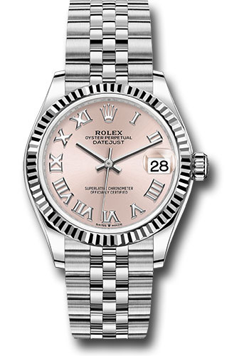 Rolex Watches - Datejust 31 Steel and White Gold - Fluted Bezel - Jubilee - Style No: 278274 prj