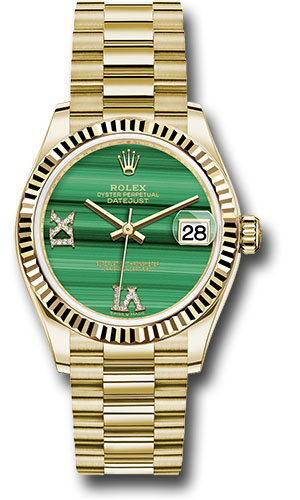 Rolex Watches - Datejust 31 Yellow Gold - Fluted Bezel - President - Style No: 278278 madr69p