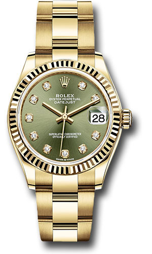 Rolex Watches - Datejust 31 Yellow Gold - Fluted Bezel - Oyster - Style No: 278278 ogdo