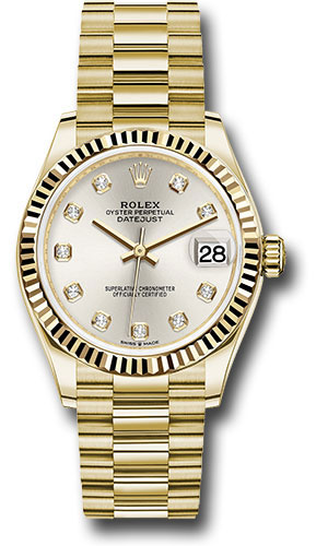 Rolex Watches - Datejust 31 Yellow Gold - Fluted Bezel - President - Style No: 278278 sdp