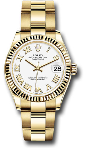 Rolex Watches - Datejust 31 Yellow Gold - Fluted Bezel - Oyster - Style No: 278278 wro