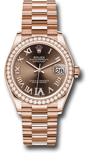 Rolex Watches - Datejust 31 Everose Gold - 46 Dia Bezel - President - Style No: 278285RBR chodr6p