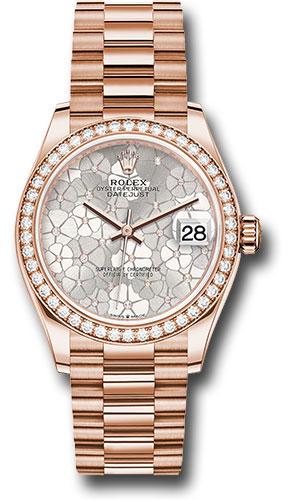 Rolex Watches - Datejust 31 Everose Gold - 46 Dia Bezel - President - Style No: 278285rbr sflomdp