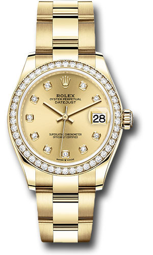 Rolex Watches - Datejust 31 Yellow Gold - 46 Dia Bezel - Oyster - Style No: 278288RBR chdo