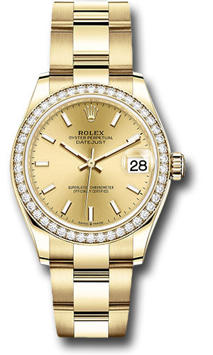 Rolex Watches - Datejust 31 Yellow Gold - 46 Dia Bezel - Oyster - Style No: 278288RBR chio