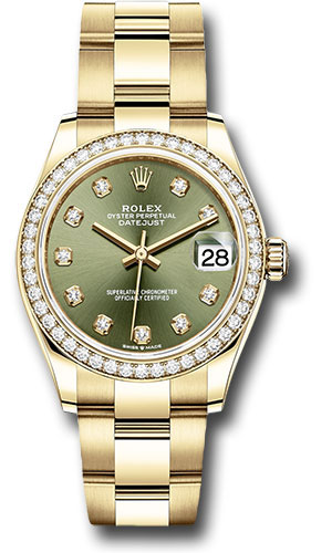 Rolex Watches - Datejust 31 Yellow Gold - 46 Dia Bezel - Oyster - Style No: 278288RBR ogdo