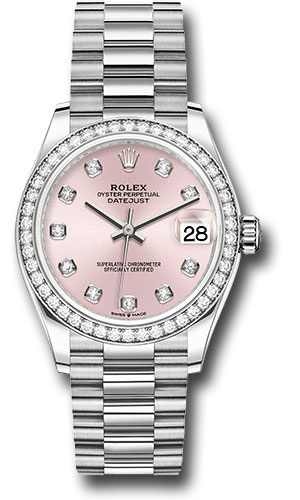 Rolex Watches - Datejust 31 White Gold - 46 Dia Bezel - President - Style No: 278289rbr pdp