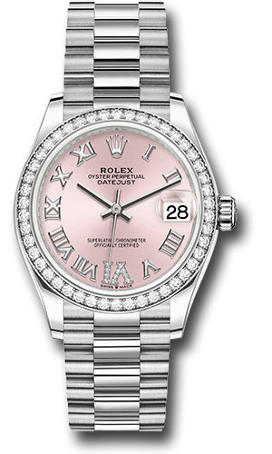 Rolex Watches - Datejust 31 White Gold - 46 Dia Bezel - President - Style No: 278289rbr pdr6p