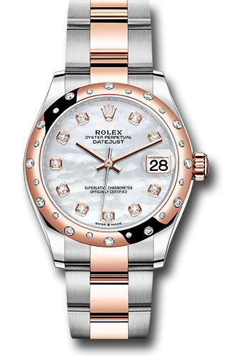 Rolex Watches - Datejust 31 Steel and Everose Gold - 24 Dia Bezel - Oyster - Style No: 278341RBR mdo