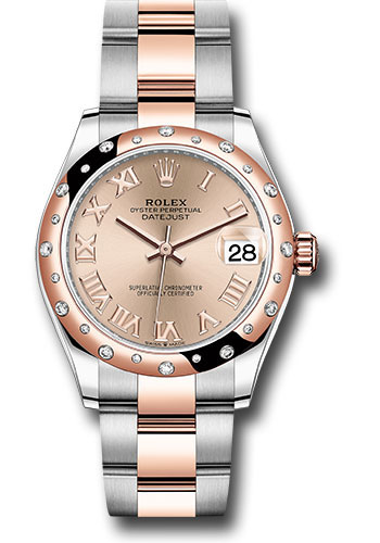 Rolex Watches - Datejust 31 Steel and Everose Gold - 24 Dia Bezel - Oyster - Style No: 278341RBR roro