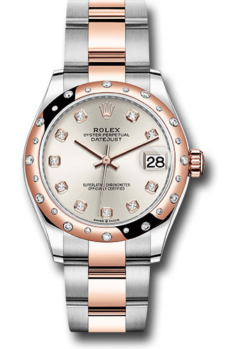 Rolex Watches - Datejust 31 Steel and Everose Gold - 24 Dia Bezel - Oyster - Style No: 278341RBR sdo