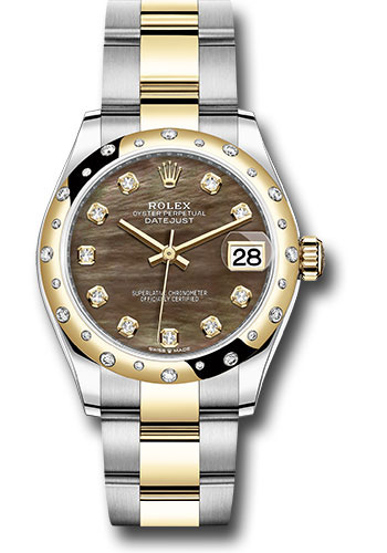 Rolex Watches - Datejust 31 Steel and Yellow Gold - 24 Dia Bezel - Oyster - Style No: 278343 dkmdo