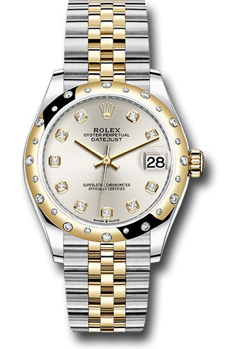 Rolex Watches - Datejust 31 Steel and Yellow Gold - 24 Dia Bezel - Jubilee - Style No: 278343 sdj