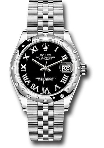 Rolex Watches - Datejust 31 Steel and White Gold - Domed 24 Dia Bezel - Jubilee - Style No: 278344RBR bkrj