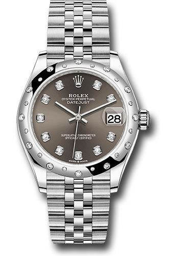 Rolex Watches - Datejust 31 Steel and White Gold - Domed 24 Dia Bezel - Jubilee - Style No: 278344RBR dkgdj