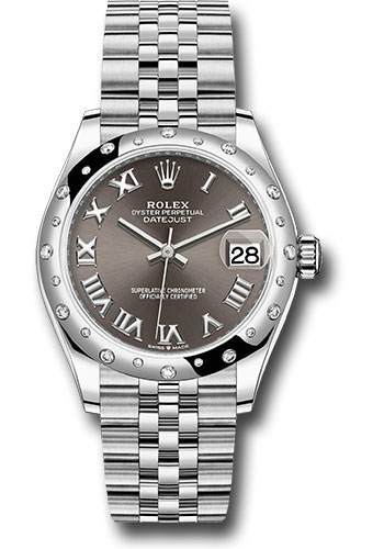 Rolex Watches - Datejust 31 Steel and White Gold - Domed 24 Dia Bezel - Jubilee - Style No: 278344RBR dkgrj