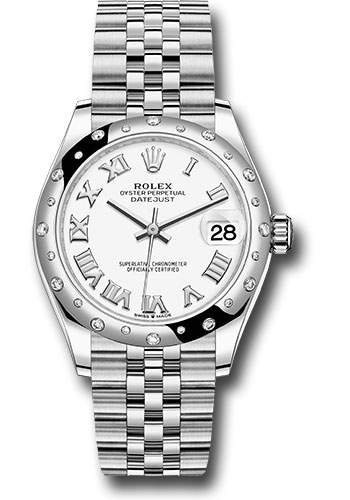 Rolex Watches - Datejust 31 Steel and White Gold - Domed 24 Dia Bezel - Jubilee - Style No: 278344RBR wrj