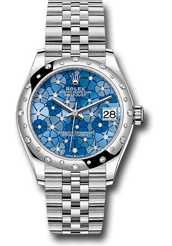 Rolex Watches - Datejust 31 Steel and White Gold - Domed 24 Dia Bezel - Jubilee - Style No: 278344rbr azflomdj