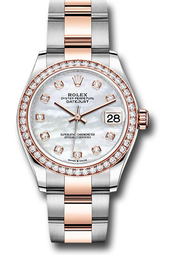 Rolex Watches - Datejust 31 Steel and Everose Gold - 46 Dia Bezel - Oyster - Style No: 278381RBR mdo