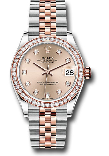 Rolex Watches - Datejust 31 Steel and Everose Gold - 46 Dia Bezel - Jubilee - Style No: 278381RBR rodj