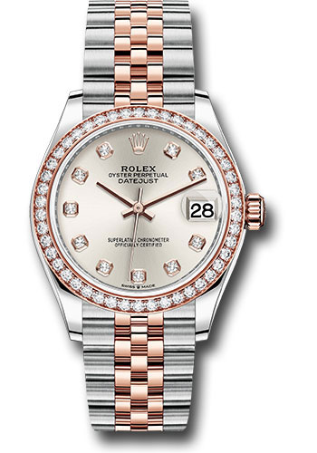 Rolex Watches - Datejust 31 Steel and Everose Gold - 46 Dia Bezel - Jubilee - Style No: 278381RBR sdj