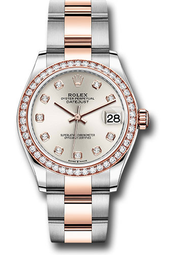 Rolex Watches - Datejust 31 Steel and Everose Gold - 46 Dia Bezel - Oyster - Style No: 278381RBR sdo