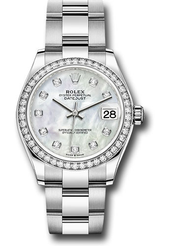 Rolex Watches - Datejust 31 Steel and White Gold - 46 Dia Bezel - Oyster - Style No: 278384RBR mdo