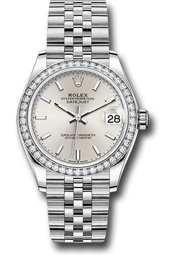 Rolex Watches - Datejust 31 Steel and White Gold - 46 Dia Bezel - Jubilee - Style No: 278384RBR sij