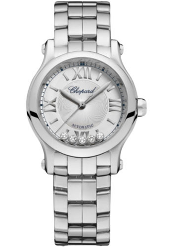 Chopard Watches - Happy Sport Round - 30mm - Stainless Steel - Style No: 278573-3012