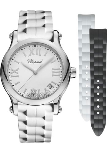 Chopard Watches - Happy Sport Round - 36mm - Stainless Steel - Style No: 278582-3001