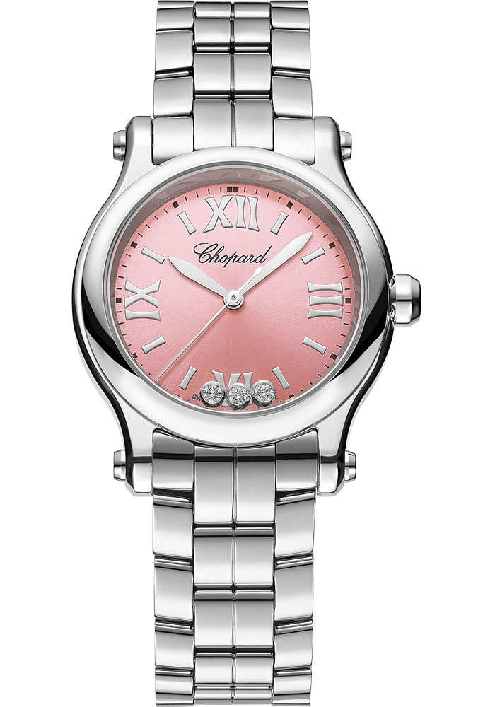 Chopard Watches - Happy Sport Round - 30mm - Stainless Steel - Style No: 278590-3012