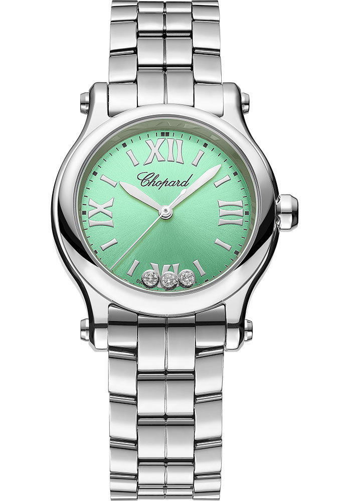 Chopard Watches - Happy Sport Round - 30mm - Stainless Steel - Style No: 278590-3013