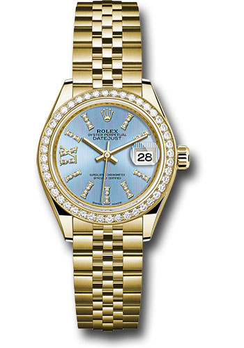 Rolex Watches - Datejust Lady 28 Yellow Gold - Diamond Bezel - Jubilee Bracelet - Style No: 279138RBR cbls36dix8dj