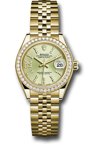 Rolex Watches - Datejust Lady 28 Yellow Gold - Diamond Bezel - Jubilee Bracelet - Style No: 279138RBR lings36dix8dj