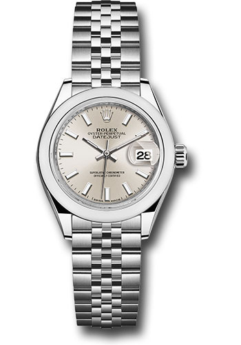 Rolex Watches - Datejust Lady 28 Stainless Steel - Domed Bezel - Jubilee - Style No: 279160 sij