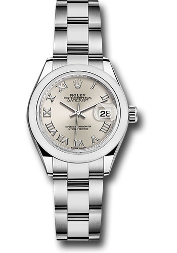 Rolex Watches - Datejust Lady 28 Stainless Steel - Domed Bezel - Oyster - Style No: 279160 sro