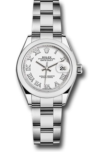 Rolex Watches - Datejust Lady 28 Stainless Steel - Domed Bezel - Oyster - Style No: 279160 wro