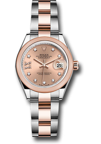 Rolex Watches - Datejust Lady 28 Steel and Everose Gold - Domed Bezel - Oyster - Style No: 279161 rs9dix8do